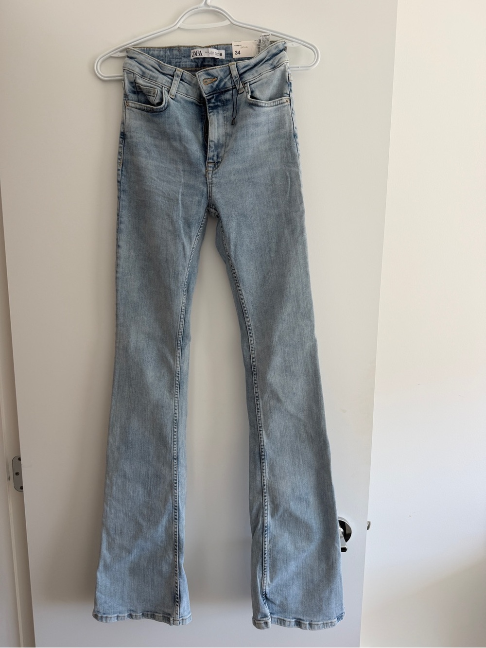 Zara Light Blue Flare Jeans
